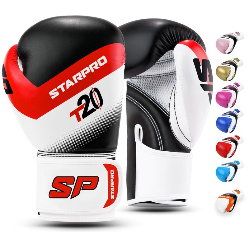 Starpro Boxing Gloves with Wrist Support & Protection Sparring Training Bag Gloves for Men & Women 8oz 10oz 12oz 14oz 16oz - Image 1